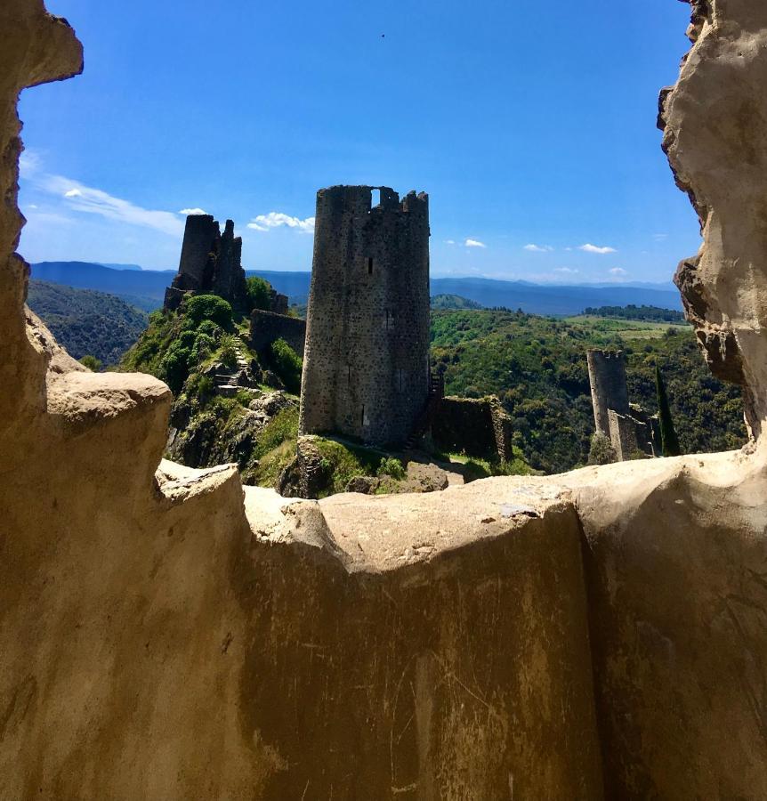 4 Star Cabaret Lastours 4 Chateaux Amazing Cathar Landmark Private Luxury 4 Star Air Conditioned Terrasse With Views Exterior foto