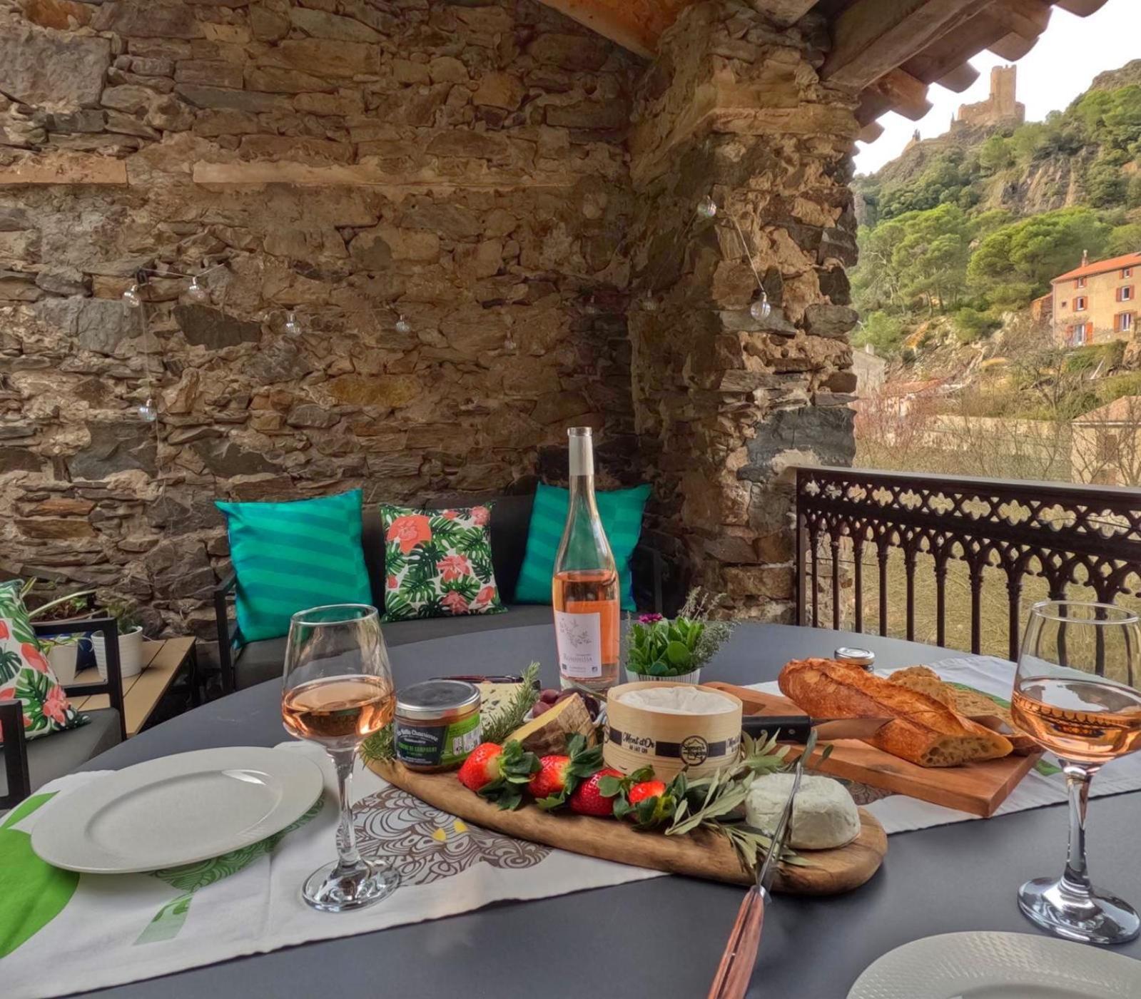 4 Star Cabaret Lastours 4 Chateaux Amazing Cathar Landmark Private Luxury 4 Star Air Conditioned Terrasse With Views Exterior foto